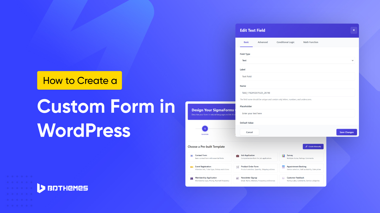 How to Create a Custom Form in WordPress