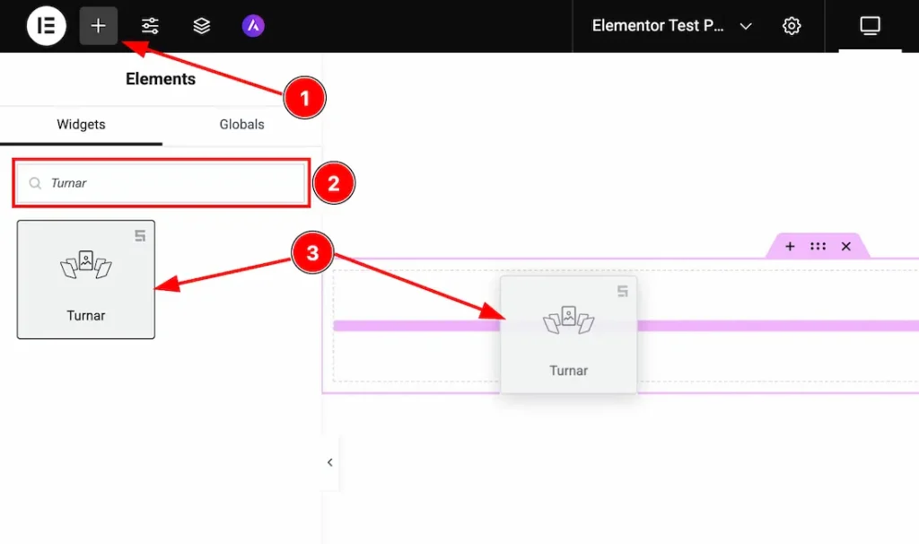 Inserting The Turnar Slider widget