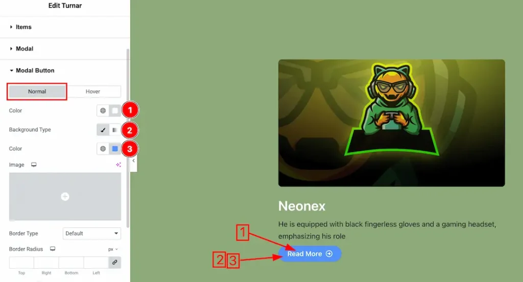 Modal Button Section
