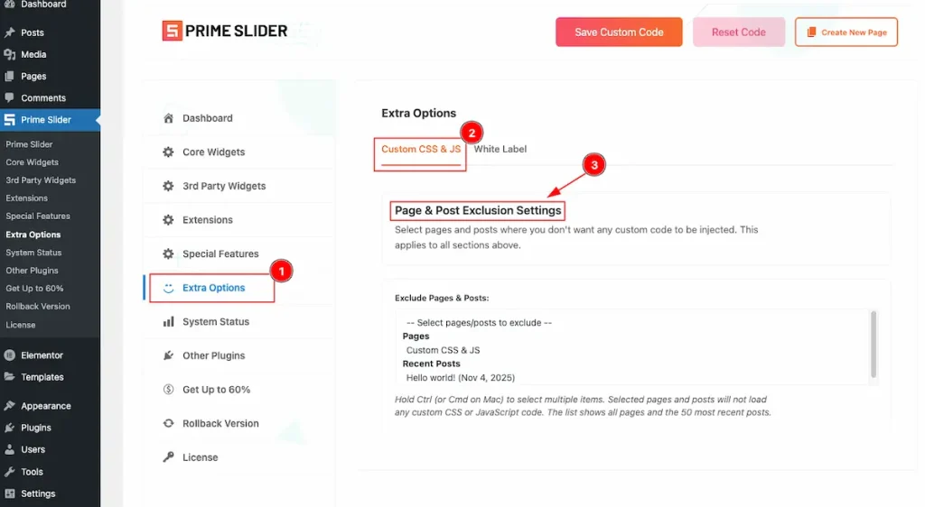Page Exclude - BdThemes