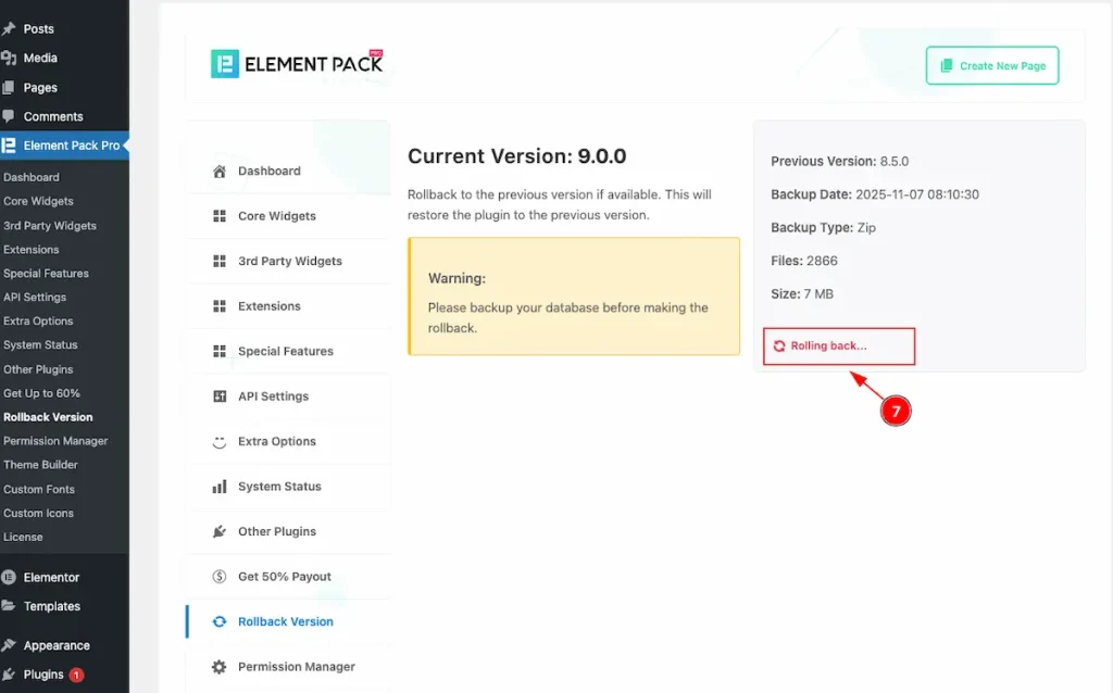 Rollbacking - BdThemes