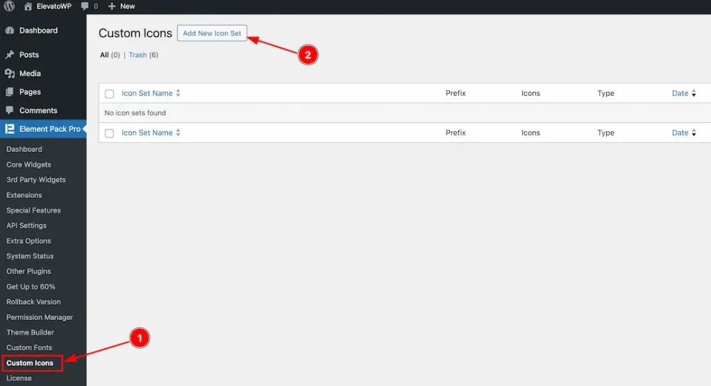 Add Custom Icons Feature