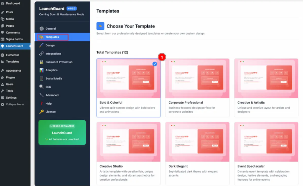 Choose a Pre-Built Template or Custom Design
