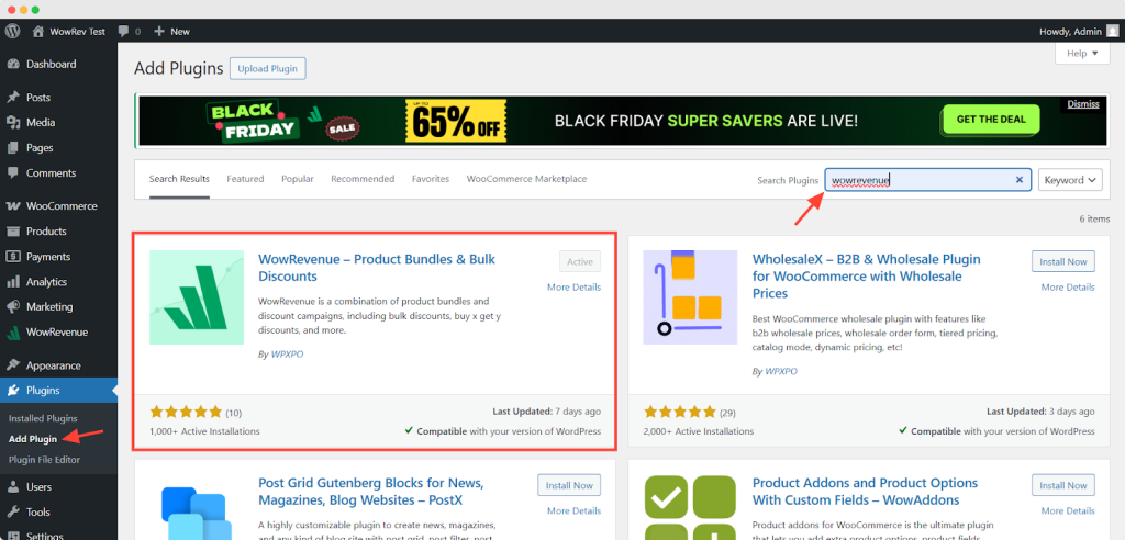Install and Activate WowRevenue