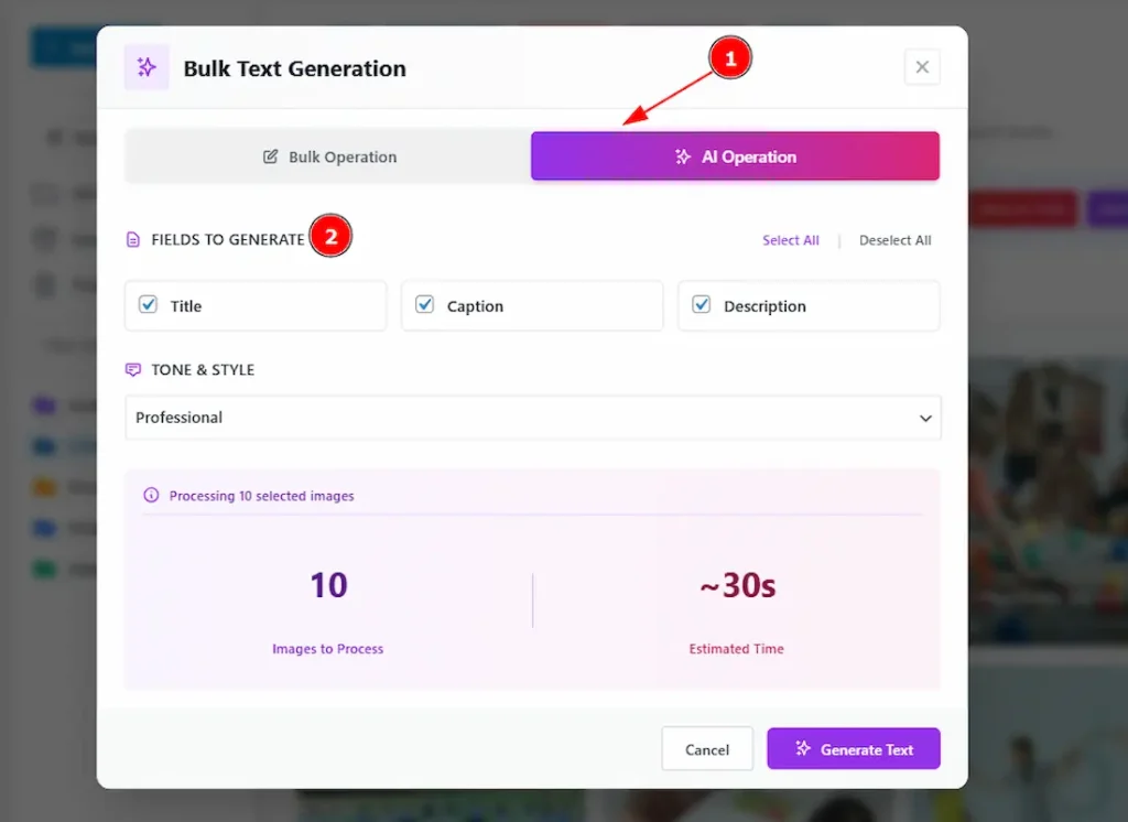 Now, let’s  proceed to the AI Operation -