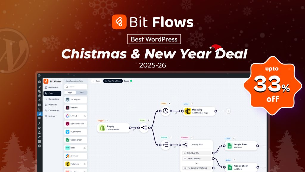 Bit Flows Christmas and New Year Banner 2025 - BdThemes