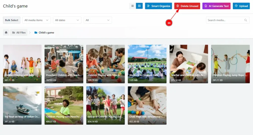 Delete Unused - BdThemes