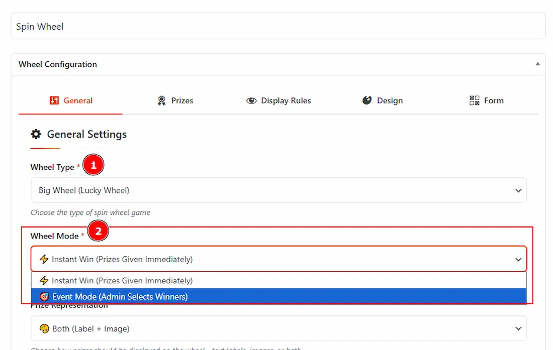 General Settings Tab