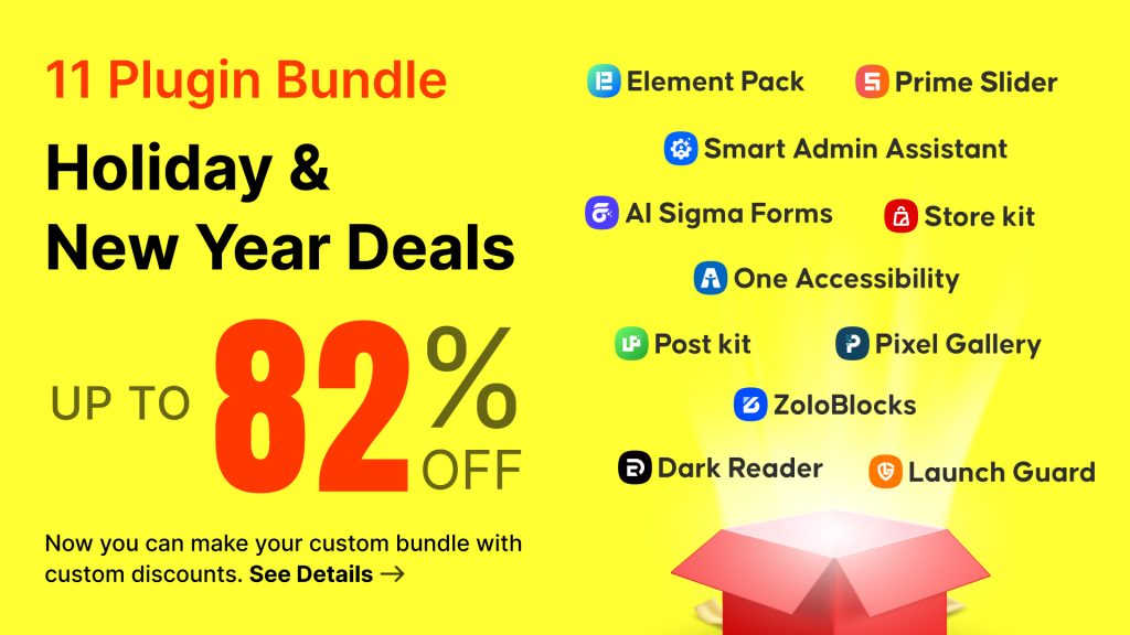Best WordPress Holiday and New year Deals - bdthemes combo