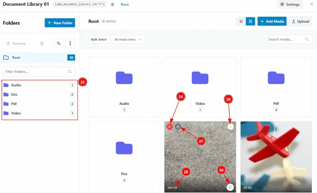 Media Document library 08 - BdThemes