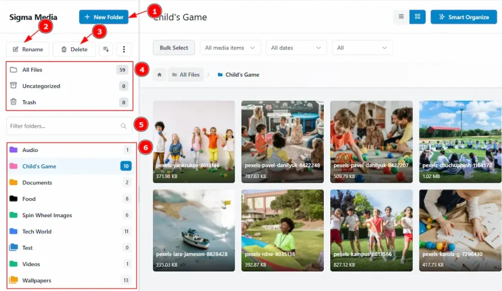 Media Folders 01 1 - BdThemes