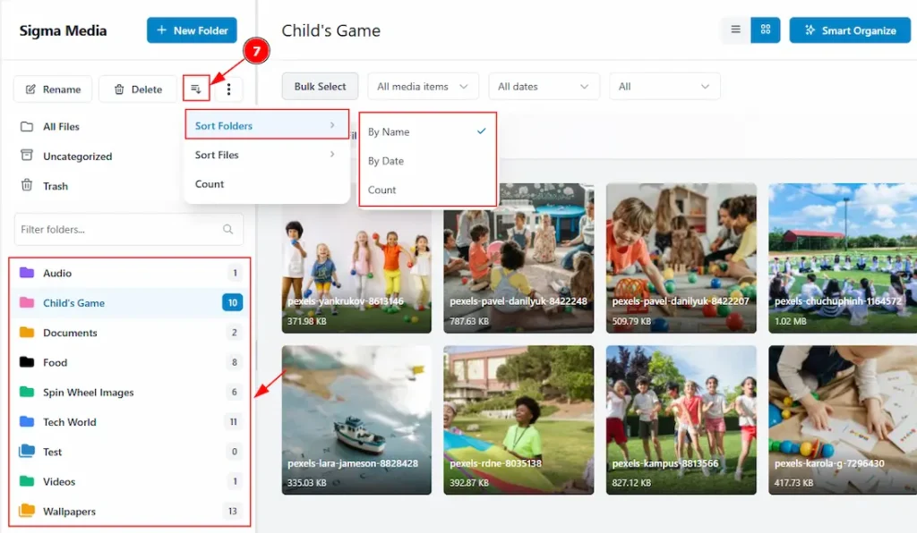 Media Folders 02 - BdThemes