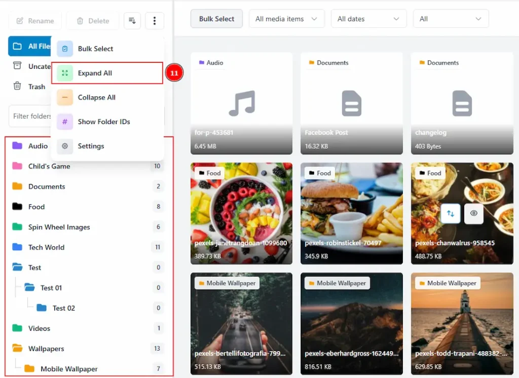 Media Folders 06 - BdThemes