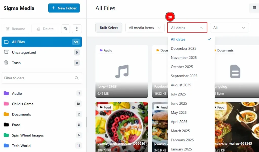 Media Folders Right Side 07 - BdThemes