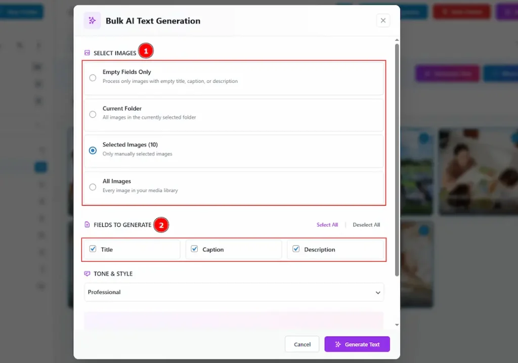 Media Folders Right Side AI Generation Text 01 - BdThemes