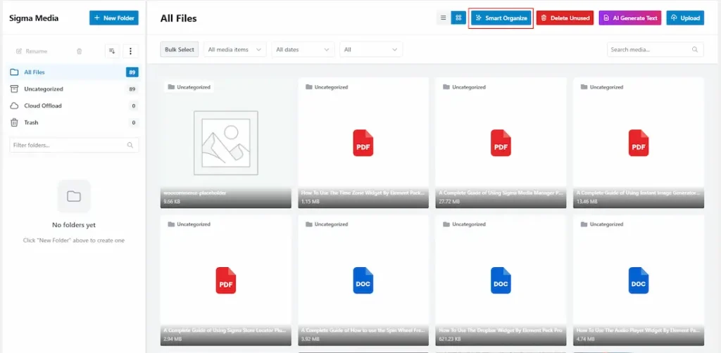 Media Manager Section Media 02 - BdThemes