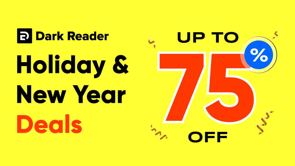 Best WordPress Black Friday & Cyber Monday Deals - Dark Reader