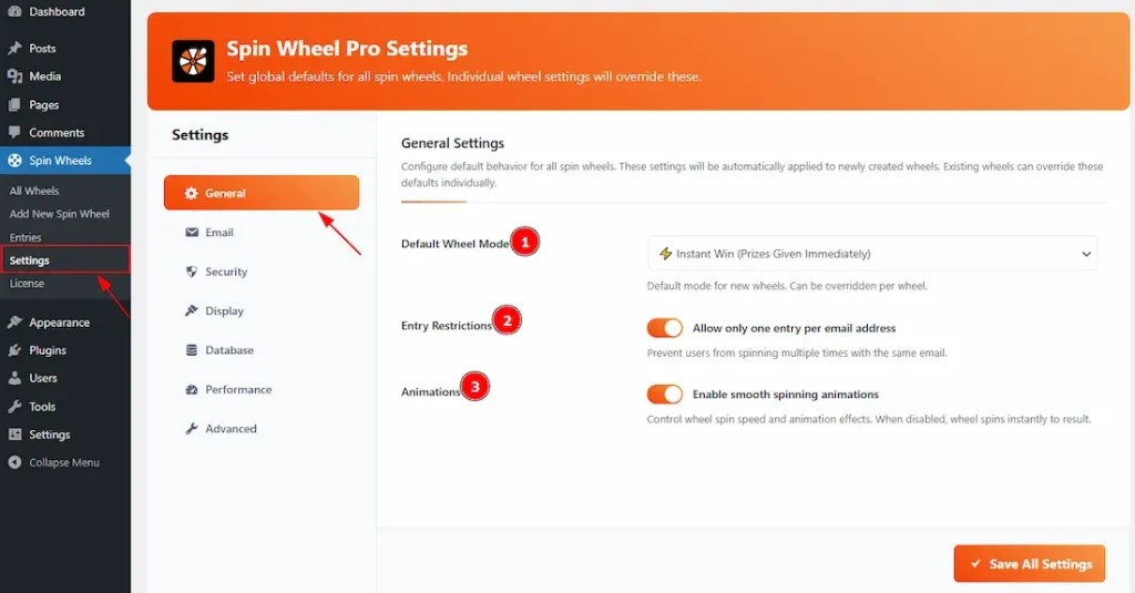 Settings General - BdThemes