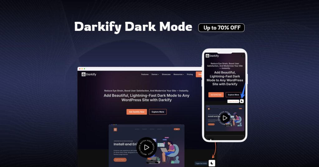 darkify dark mode holiday deal - BdThemes
