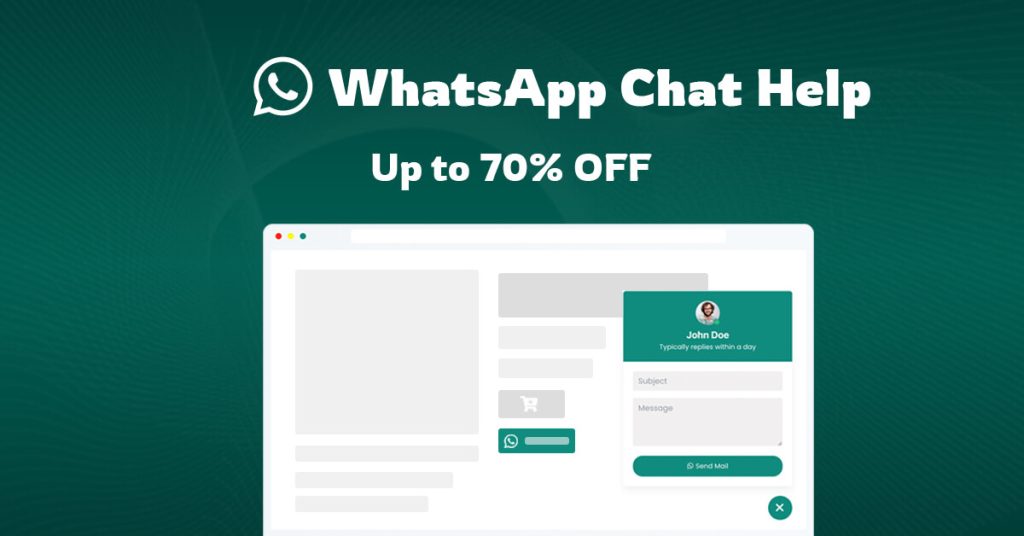 whatsapp chat help holiday deal - BdThemes