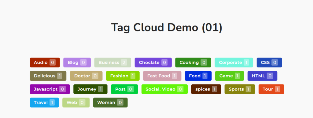 Tag Cloud - Stunning Blog Layout Design for Your Website