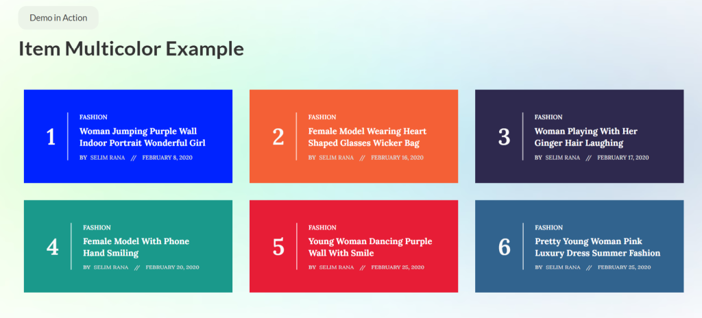 Buzz List - blog layout design