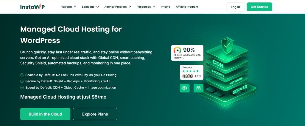 Managed cloud hosting for WordPress