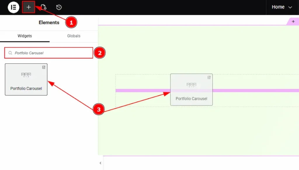 Inserting The Portfolio Carousel