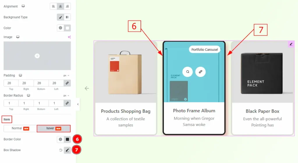 Items item hover - BdThemes