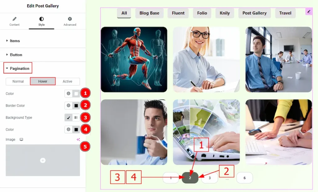 Pagination Hover - BdThemes