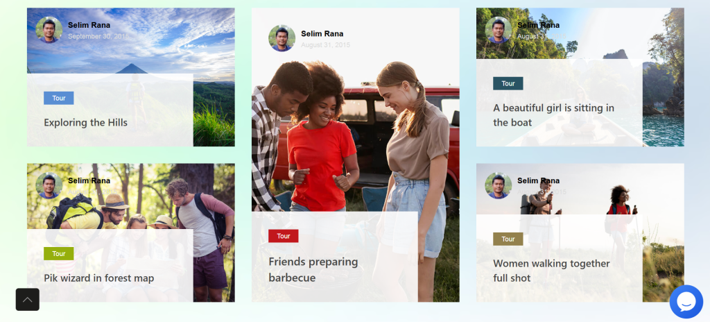 alex grid - blog layout design