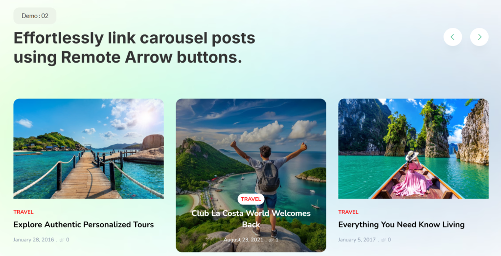 Remote Controls for Sliders - Stunning Blog Layout Design for Your Website