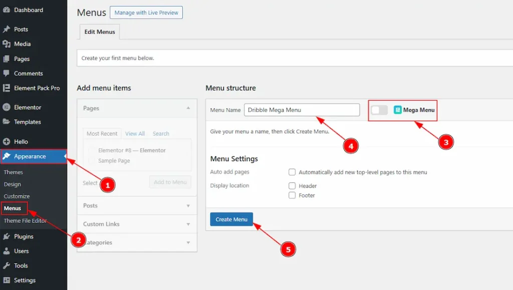 Creating The Mega Menu