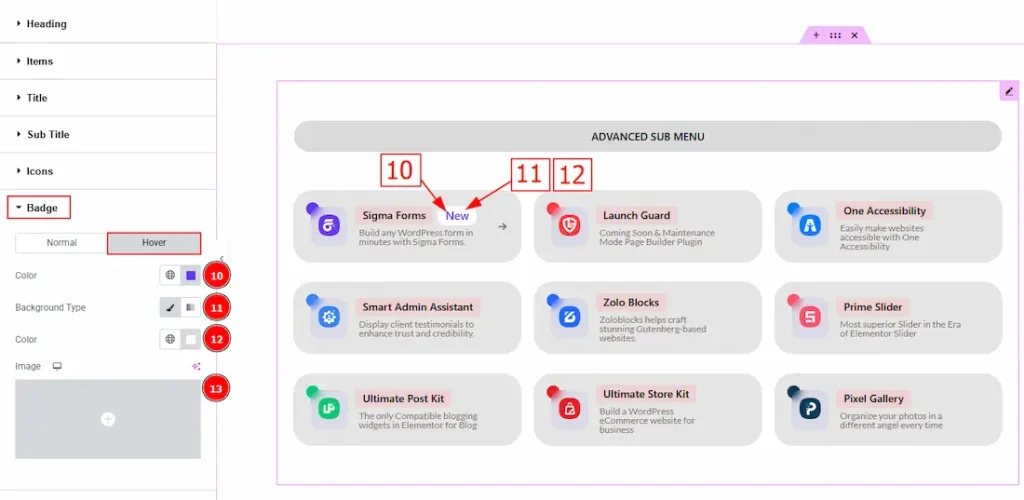 Badge Hover - BdThemes