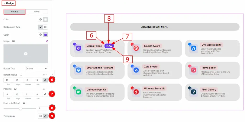Badge Normal 02 - BdThemes