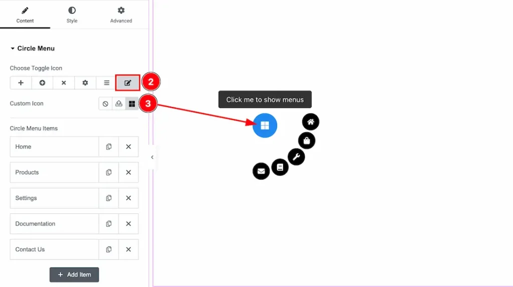 Circle Menu2 - BdThemes
