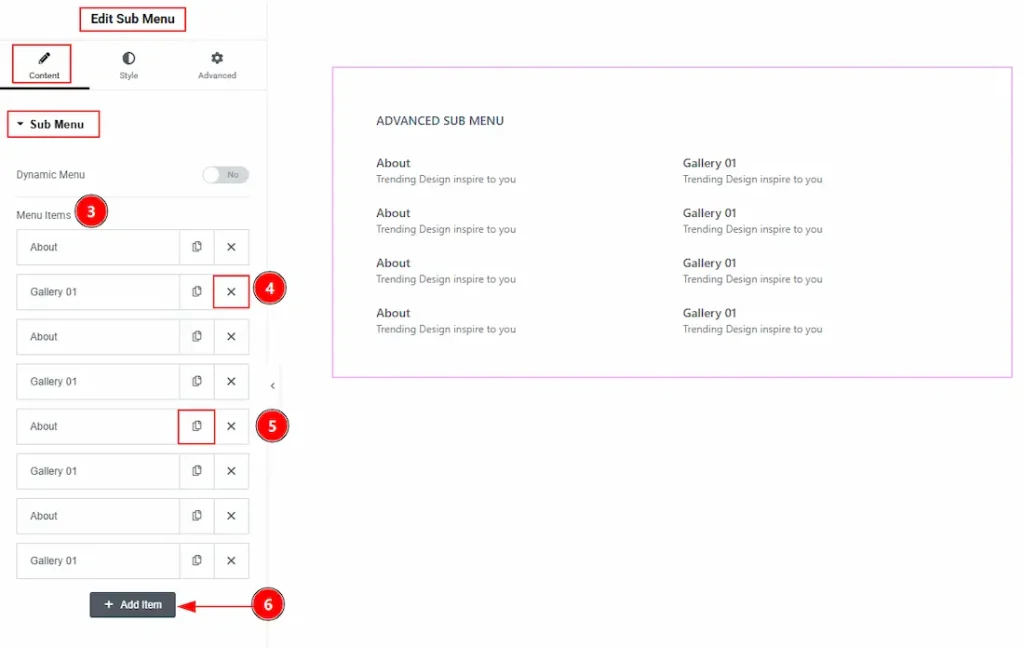 Content Sub Menu 02 - BdThemes
