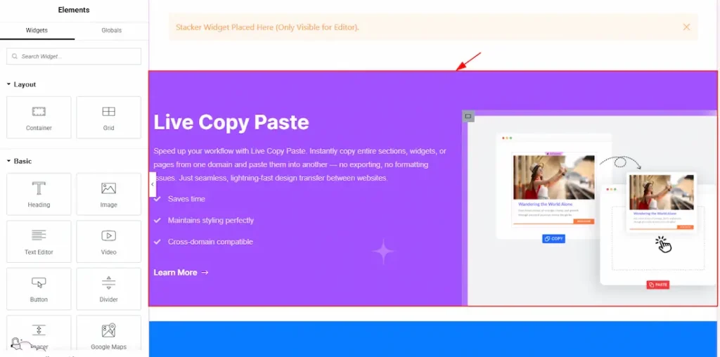Creating the design for Stacker 02 - BdThemes