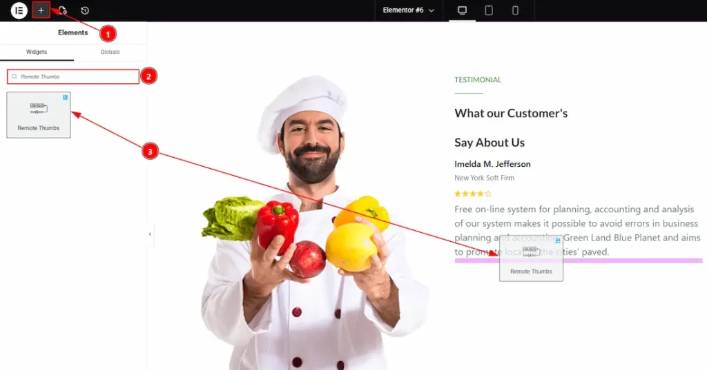 Drag drop the remote thumbs - BdThemes