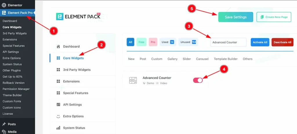 How To Use The Advanced Counter Widget By Element Pack Pro