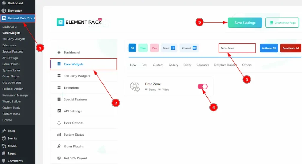 How to use the Timezone widget by Element Pack Pro