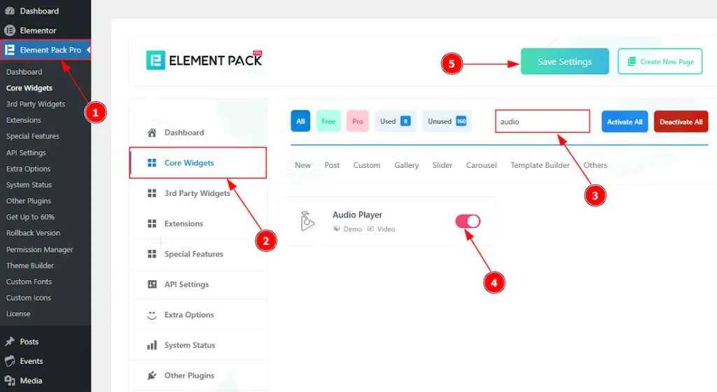 How To Use The Audio Player Widget By Element Pack Pro