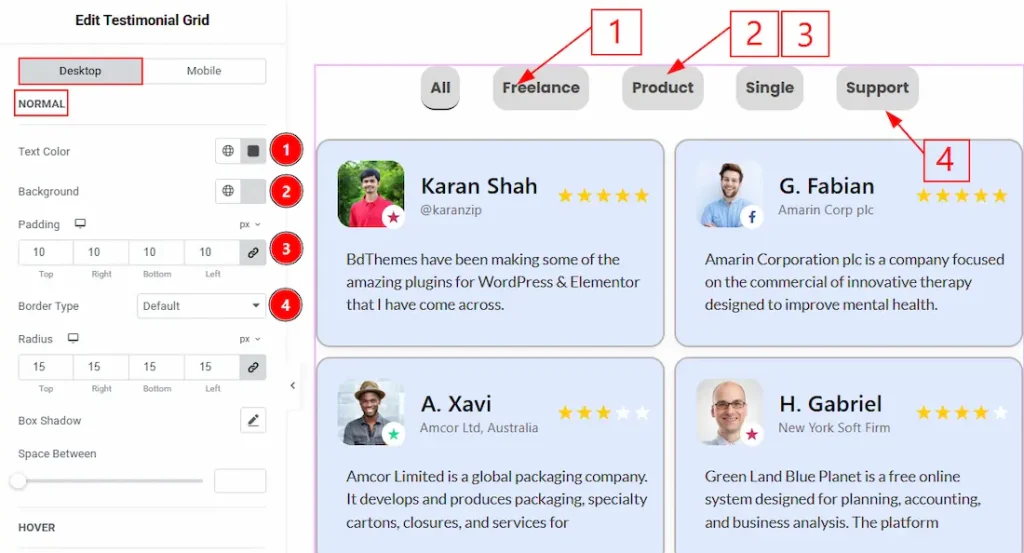 Filter Bar 02 Desktop Normal 01 - BdThemes
