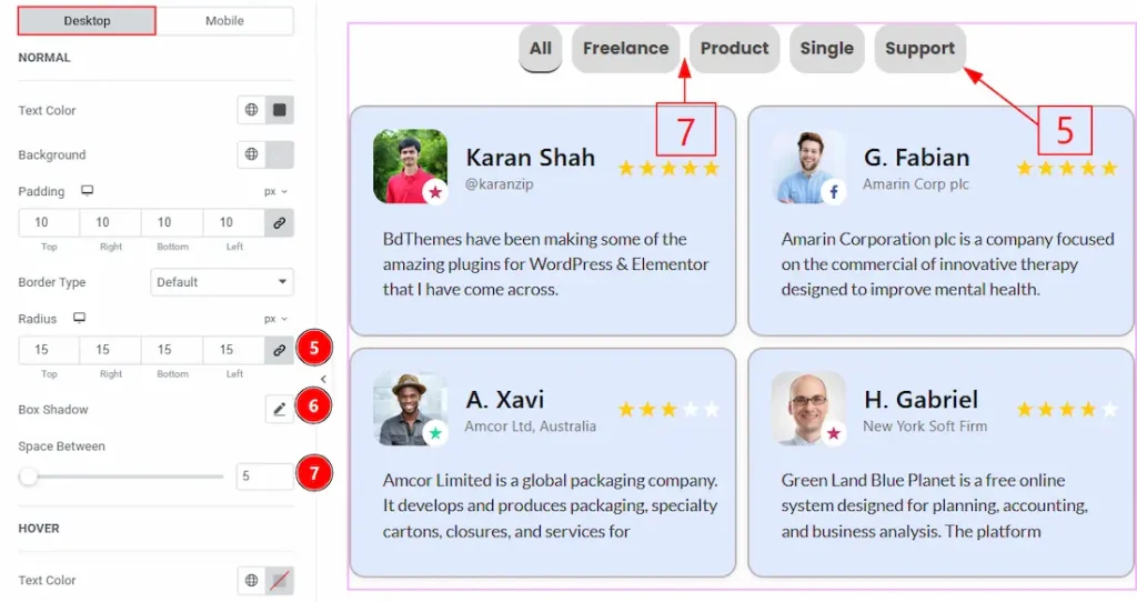 Filter Bar 03 Desktop Normal 02 - BdThemes