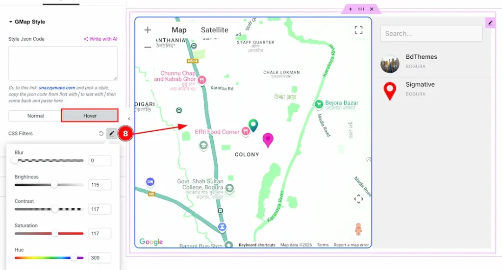 Gmap Style4 - BdThemes