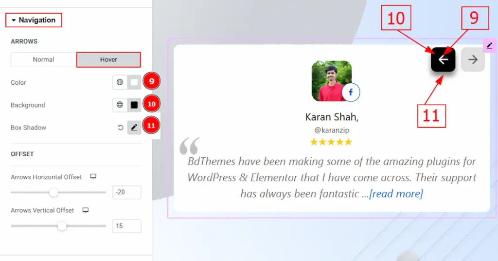 Navigation Arrows Hover 1 - BdThemes