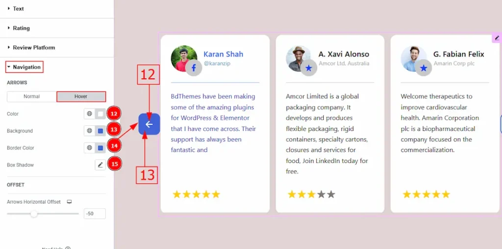 Navigation Arrows Hover - BdThemes
