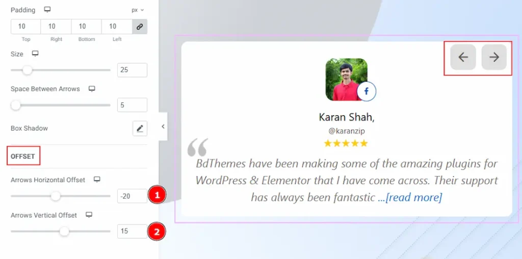 Navigation Offset - BdThemes