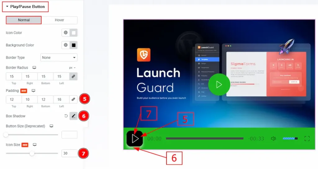 Play Pause Button 02 - BdThemes