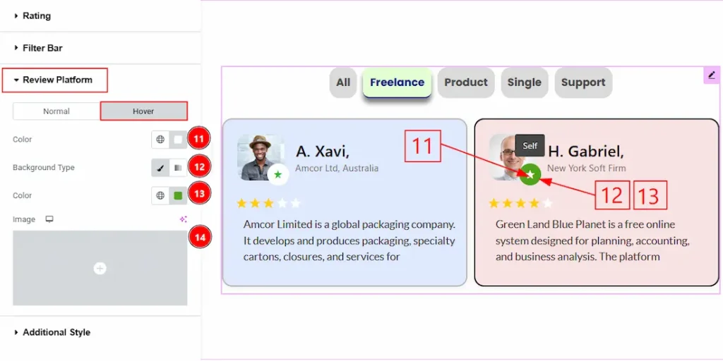 Review Platform Hover - BdThemes